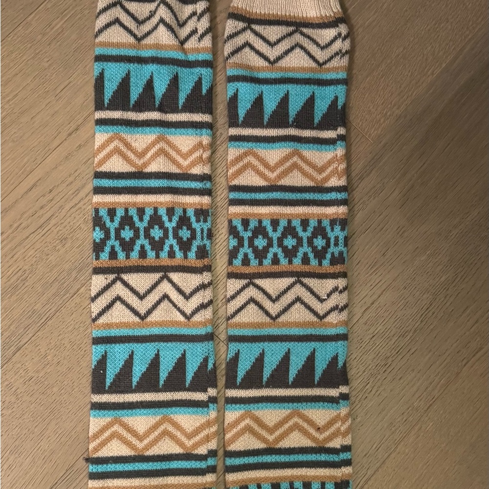Free People Patterned Leg Warmers